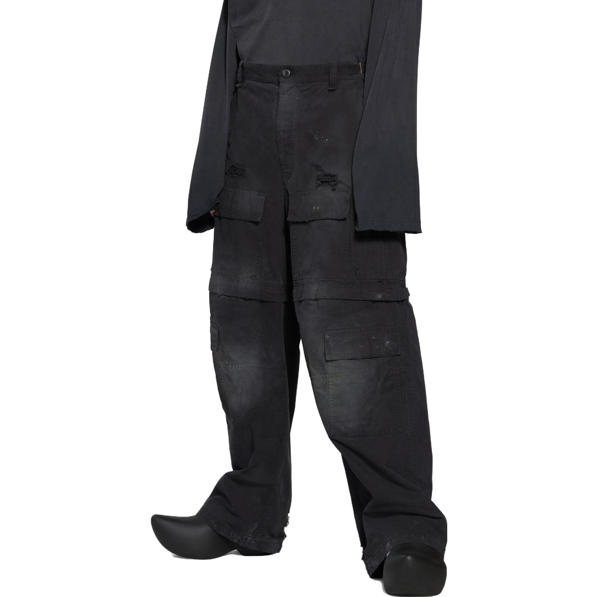 Balenciaga Large Cargo Pants 'Black' 746493TKP271000 - 6