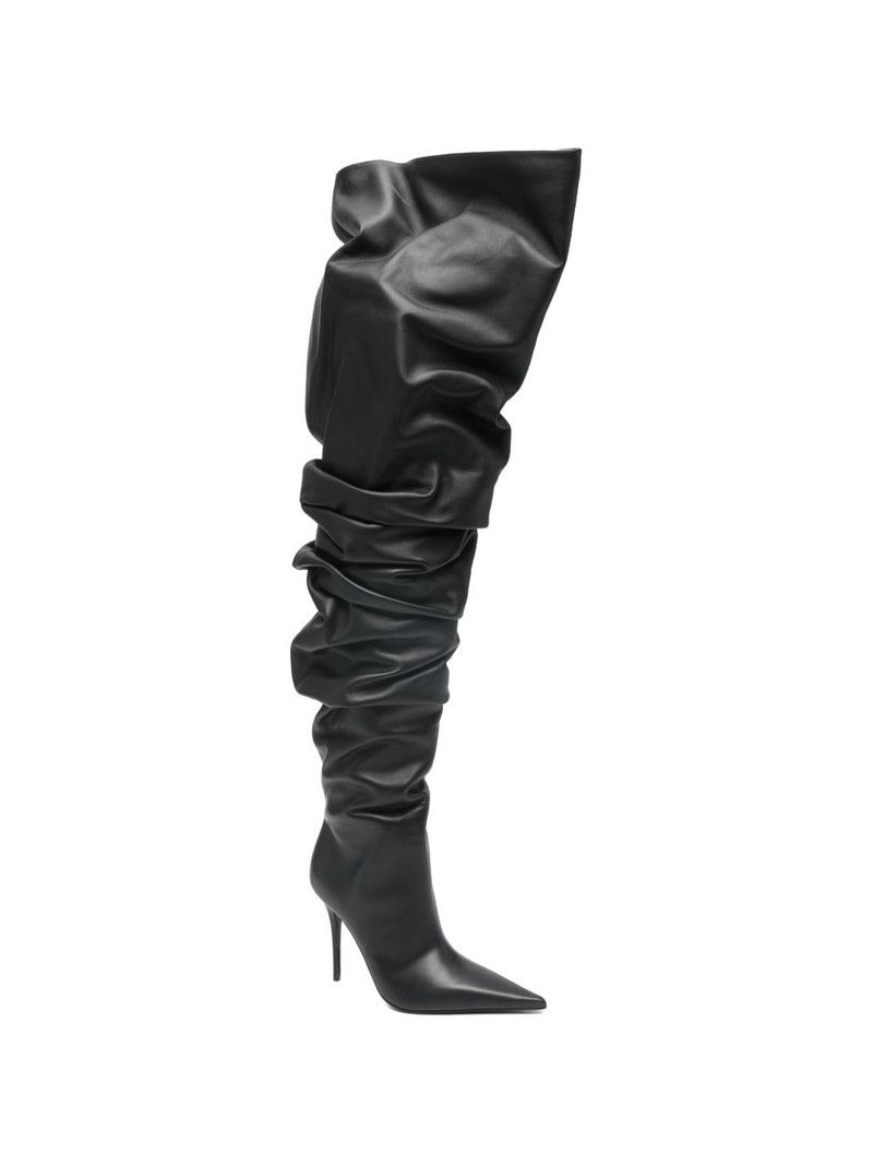 Amina Muaddi Anok thing-high heeled boots outlook