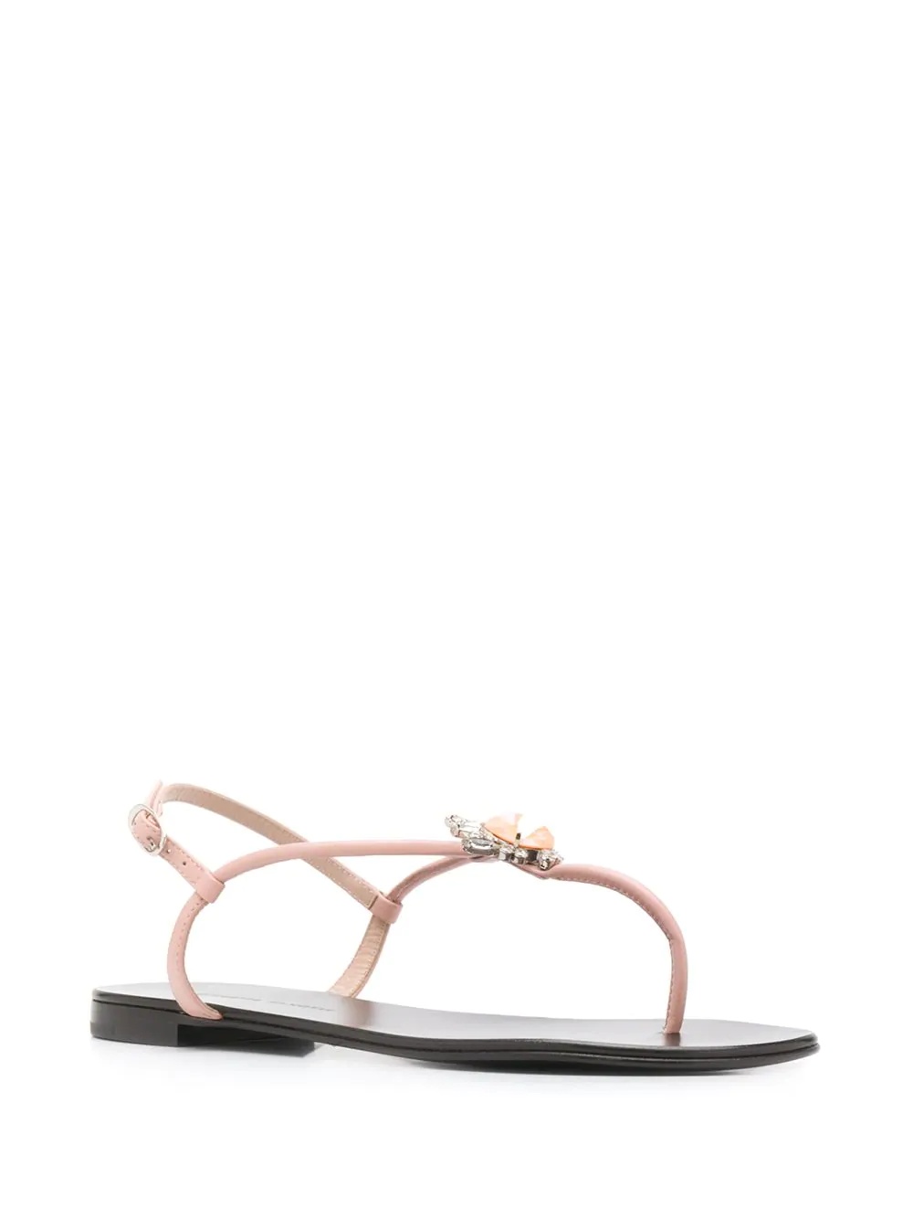 crystal detail thong sandals  - 2