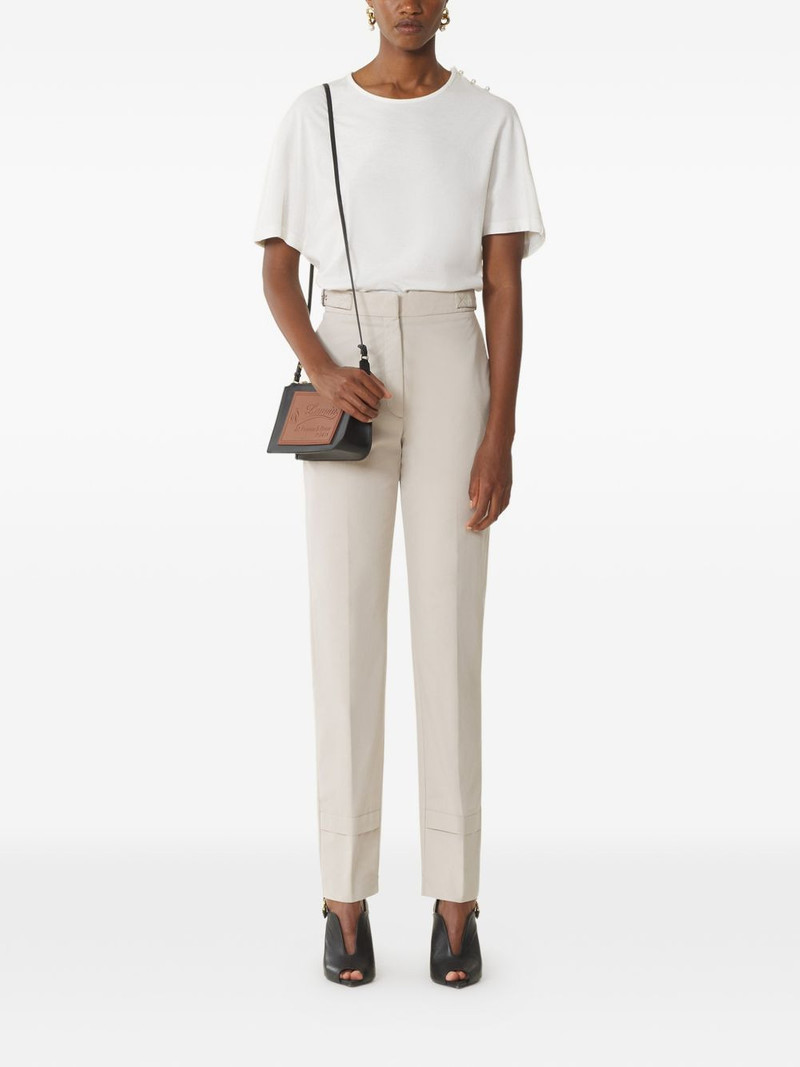 Lanvin pearl-detail cotton top outlook