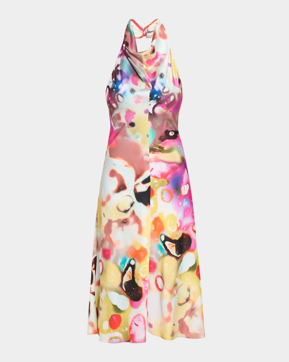 Moonshine Cowl Halter Midi Dress - 1