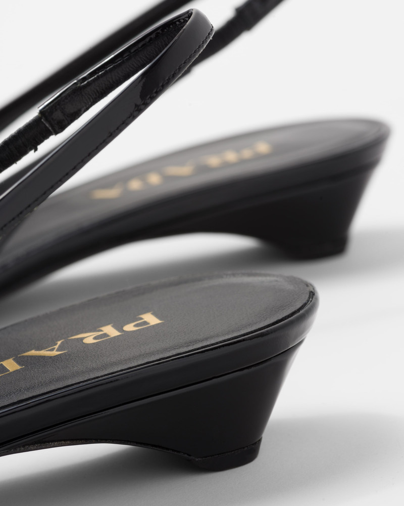 Patent leather slingback pumps 7