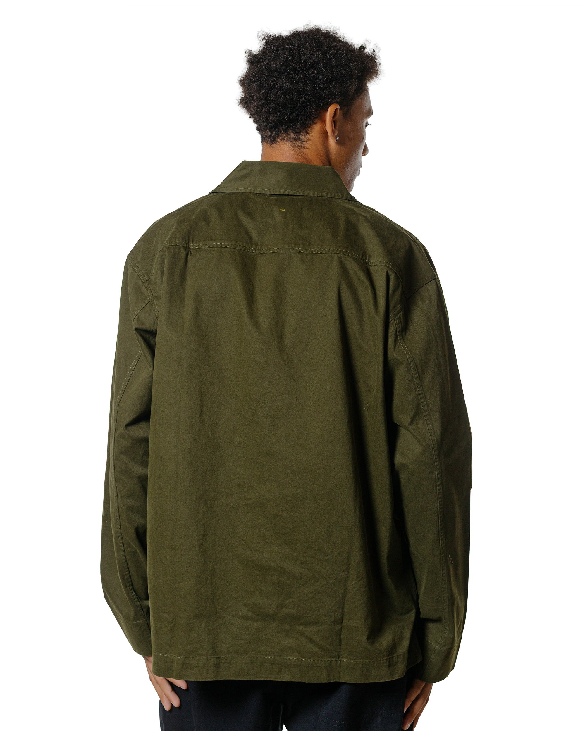 MHL Storm Flap Shirt Brushed Cotton Twill Seaweed - 3