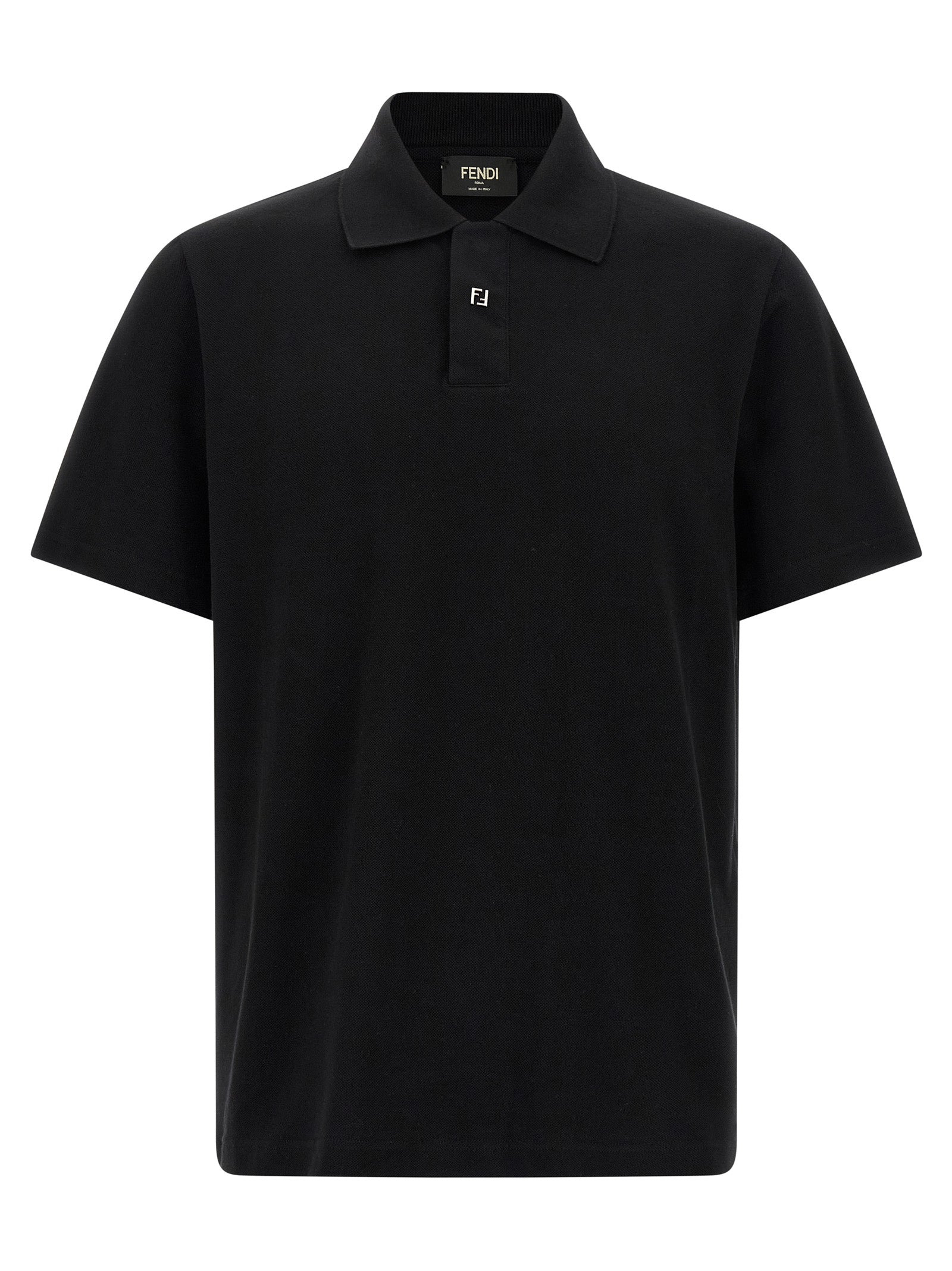 Piquet Shirt Polo Black - 1