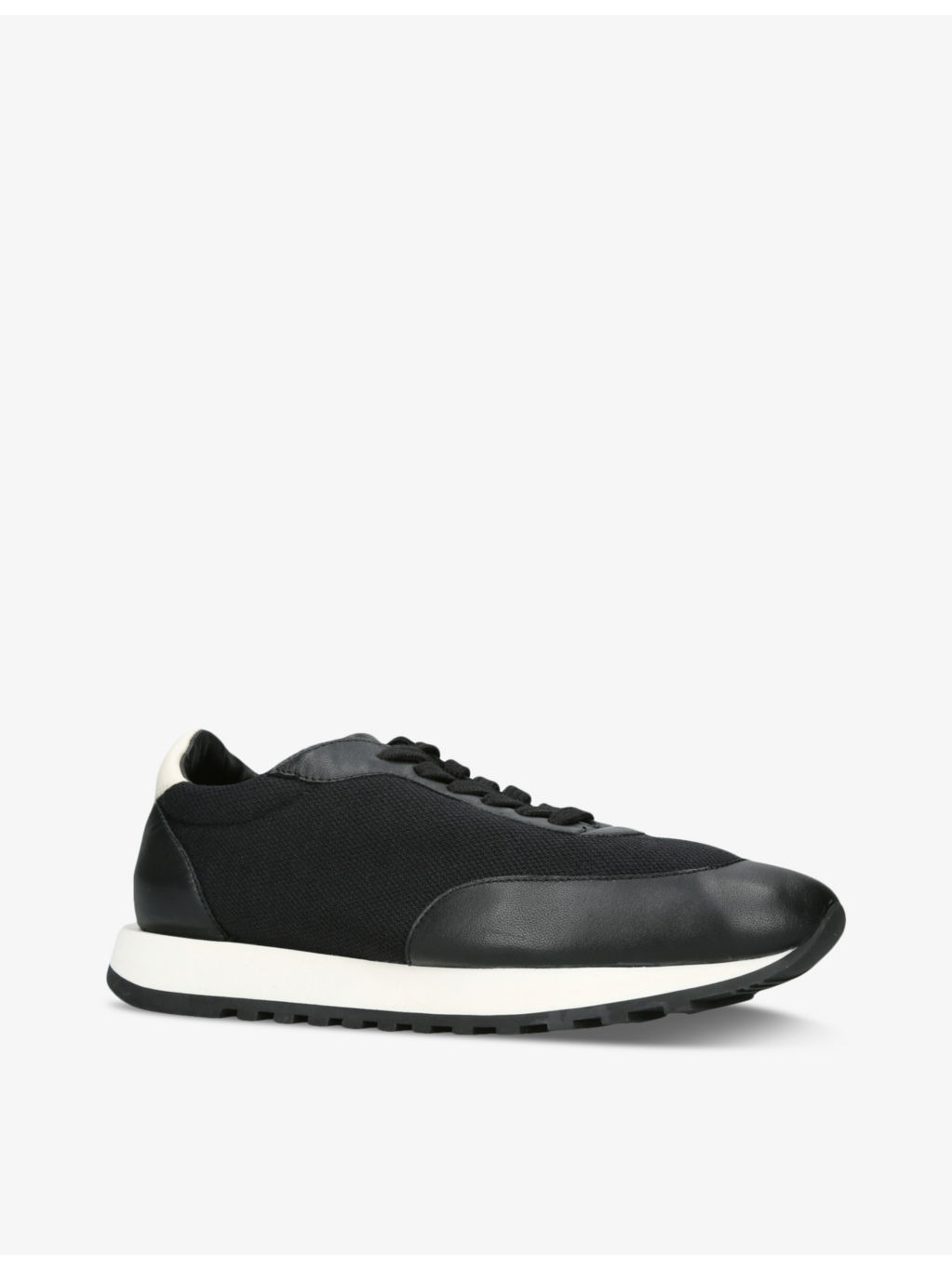 Owen Runner panelled leather and suede low-top trainers - 3