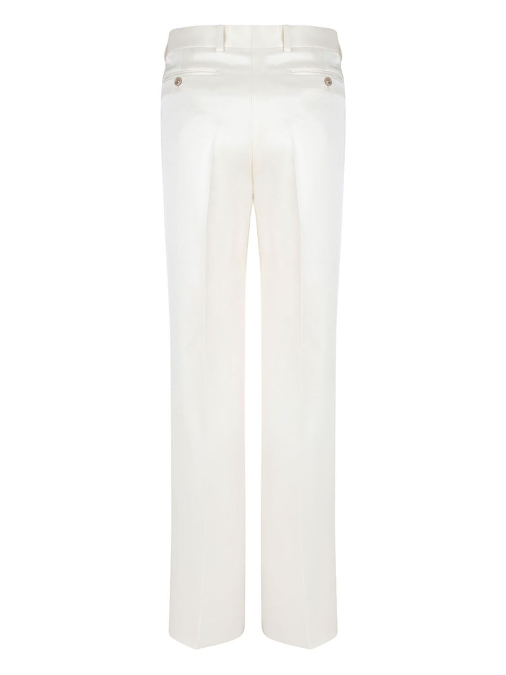 satin-trim trousers - 2