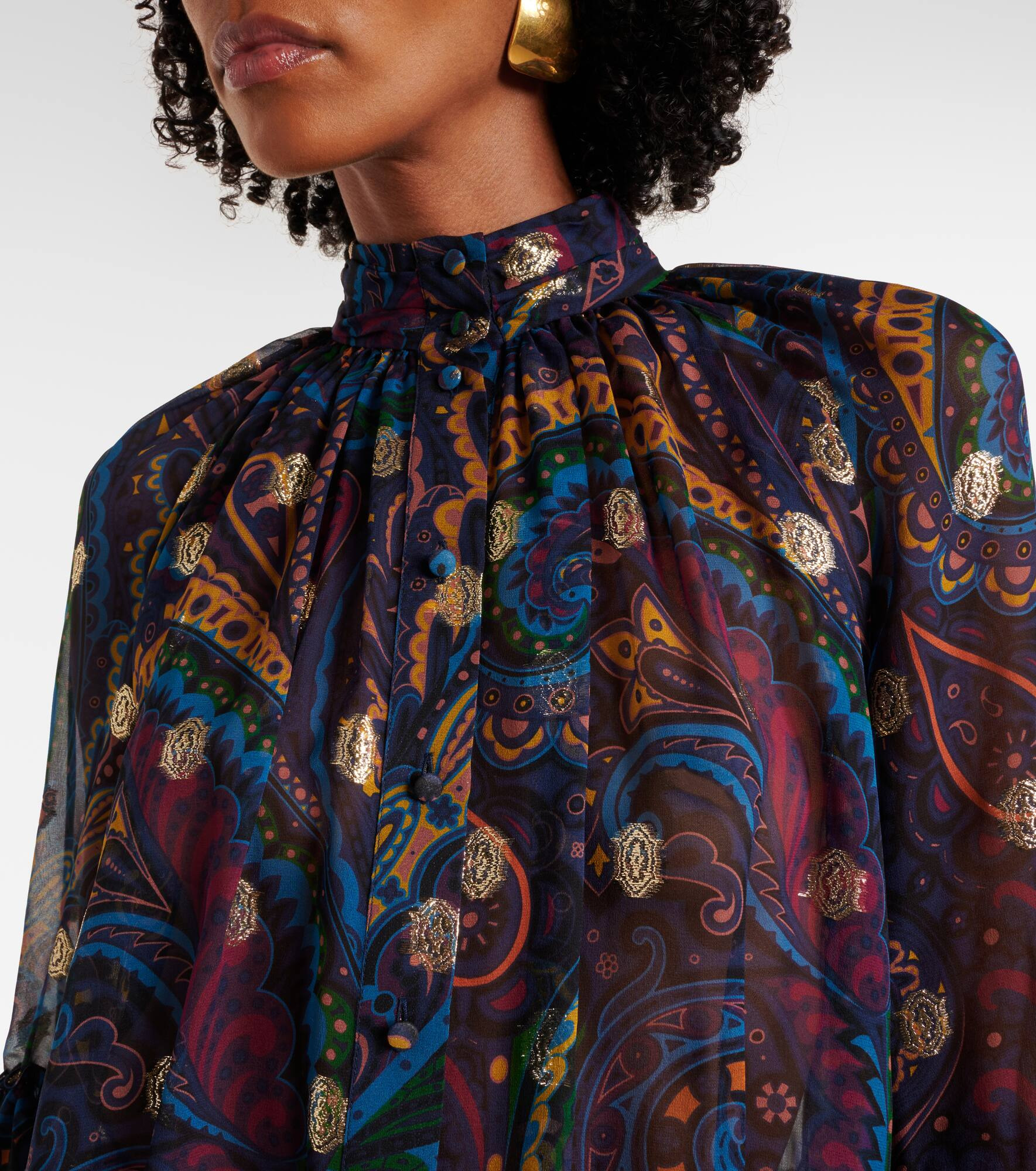 Paisley silk shirt - 4