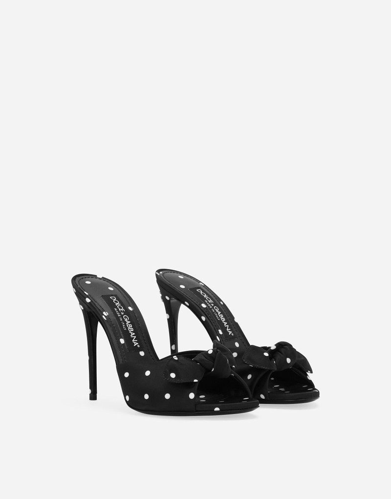 Dolce & Gabbana Printed satin mules outlook