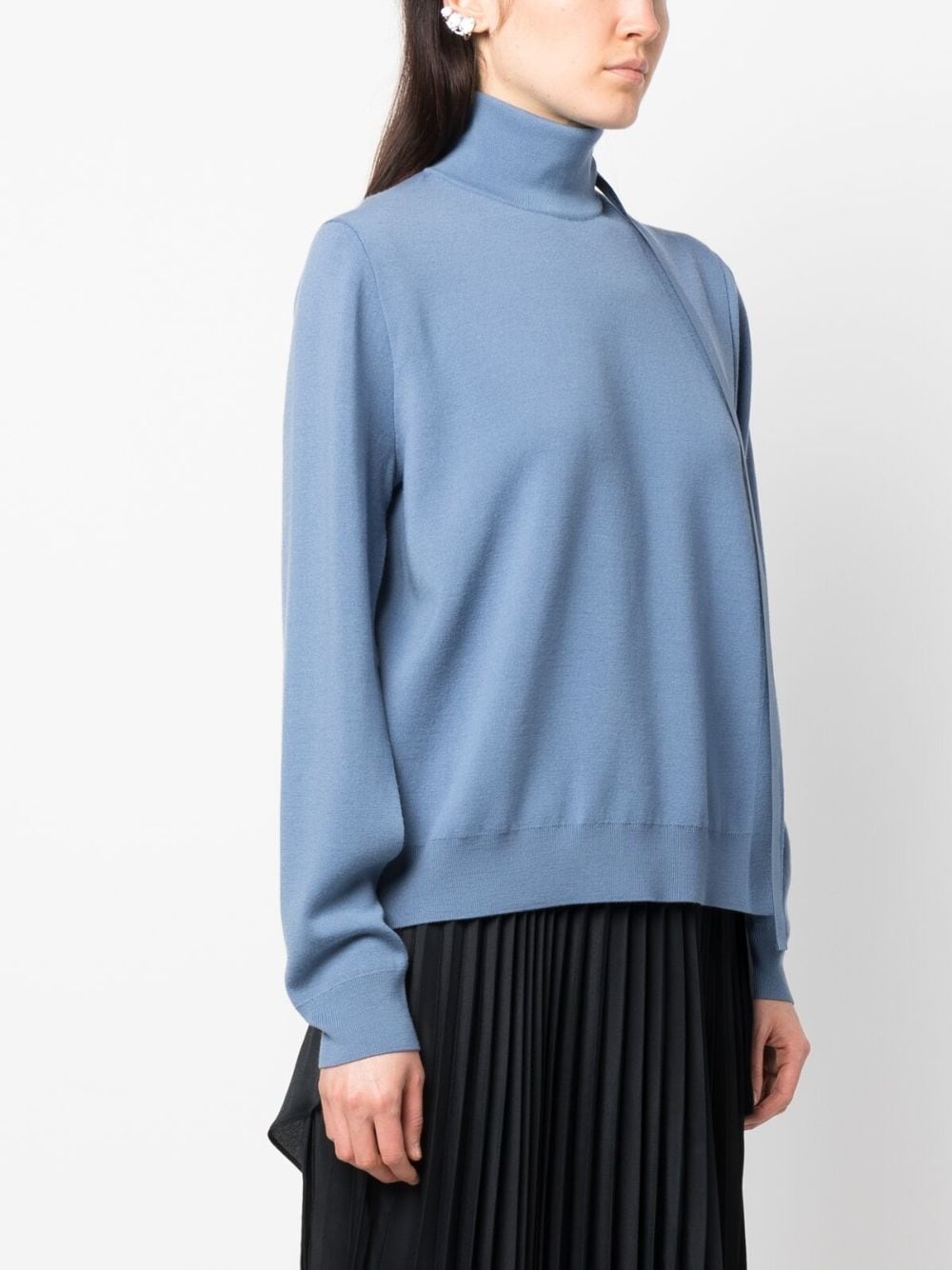 logo-detail wool sweater - 3