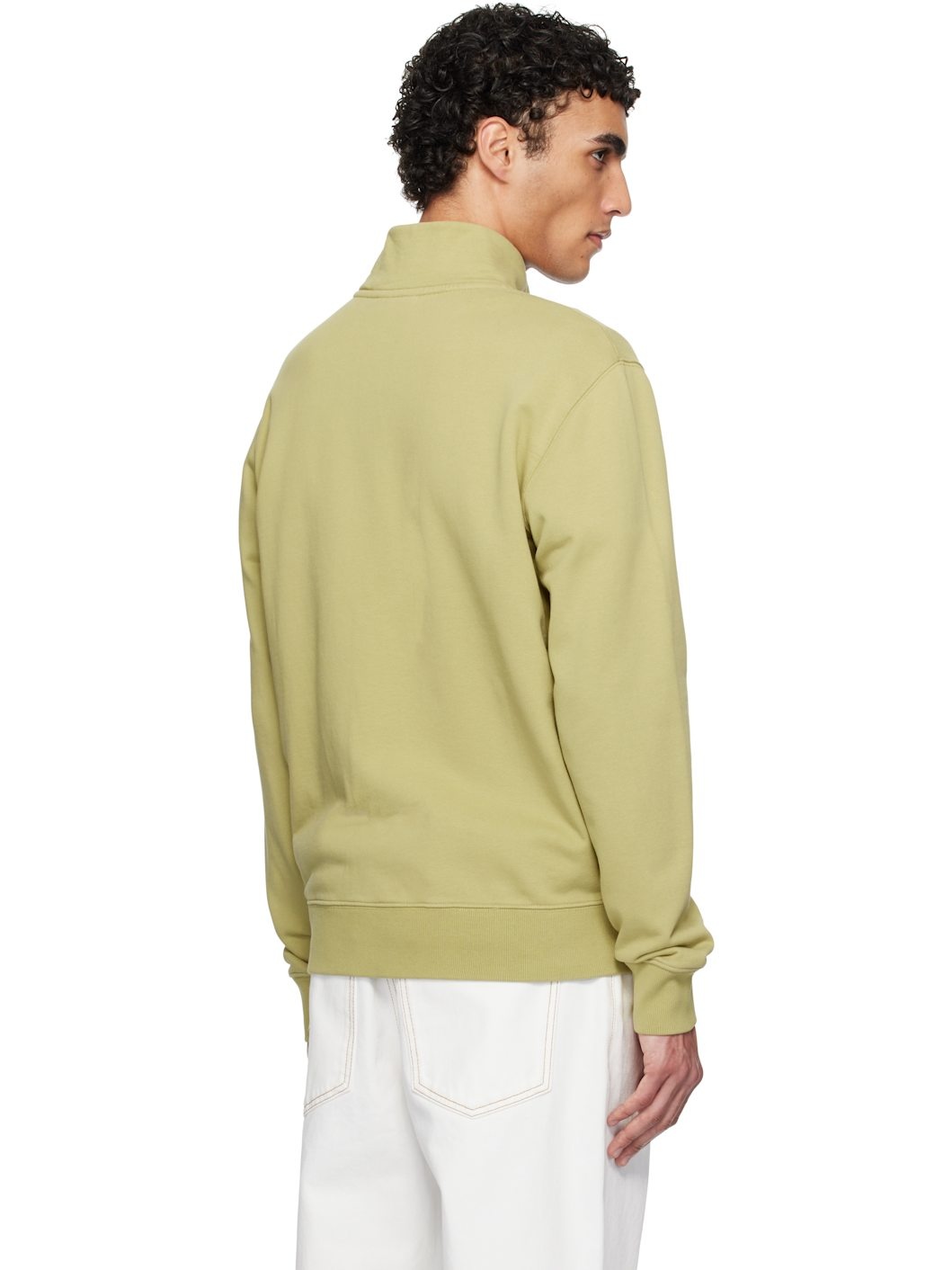 Green Fox Head Patch Fullzip Regular Sweatshirt - 3
