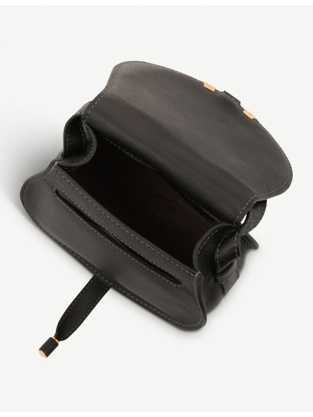 Marcie small leather saddle bag - 4