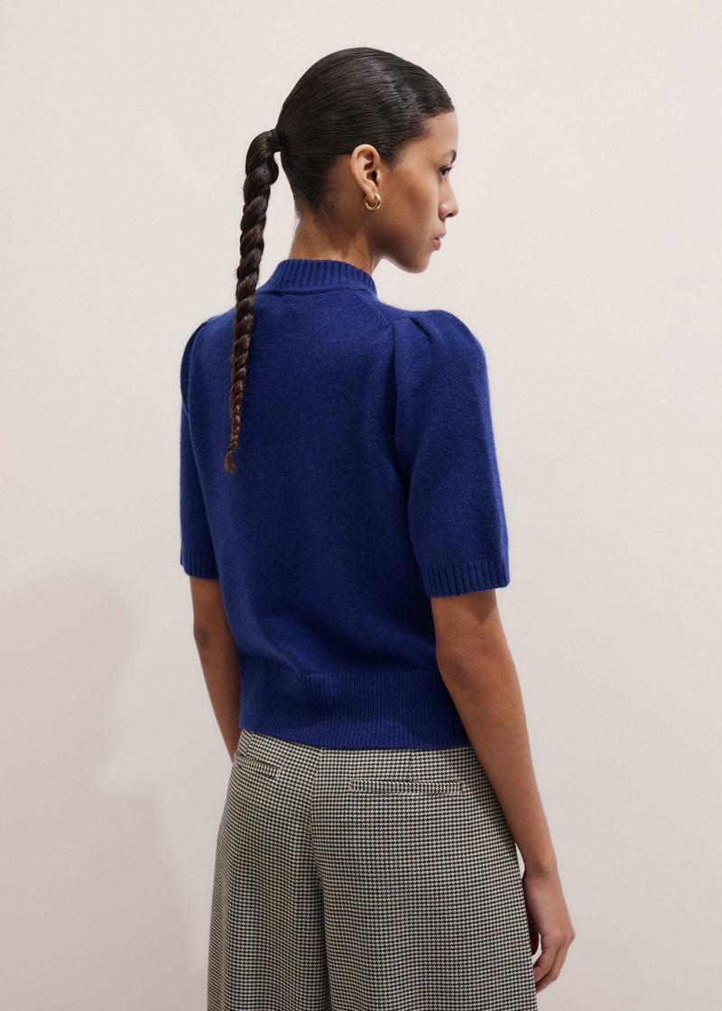 Pouf Sleeve Knit Tee 4