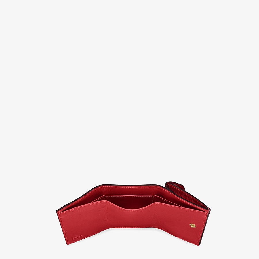 Red leather wallet - 5