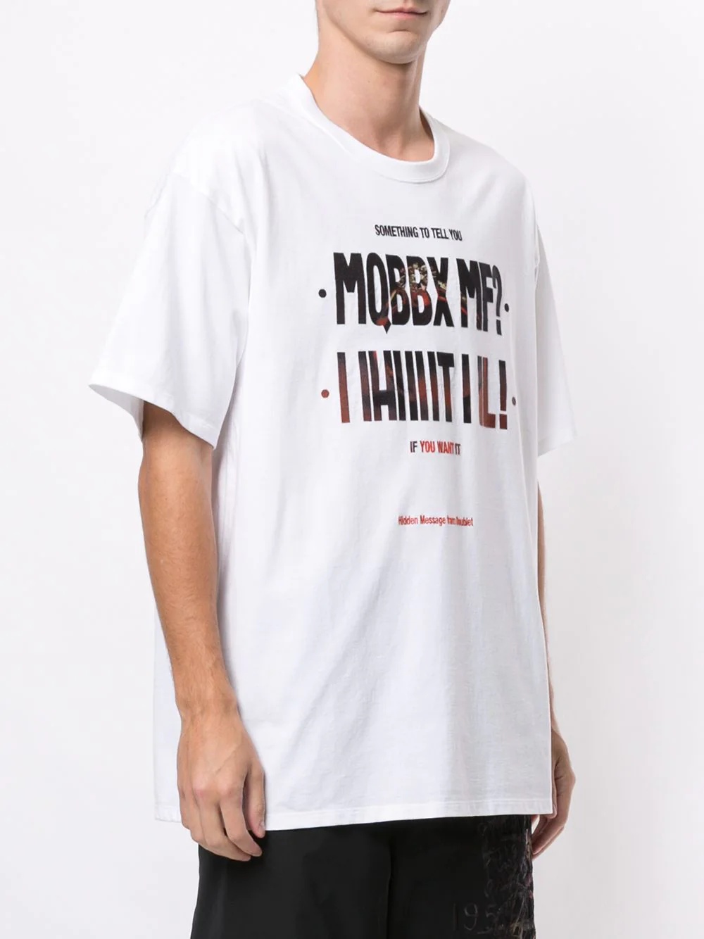 Hidden Message print T-shirt - 3