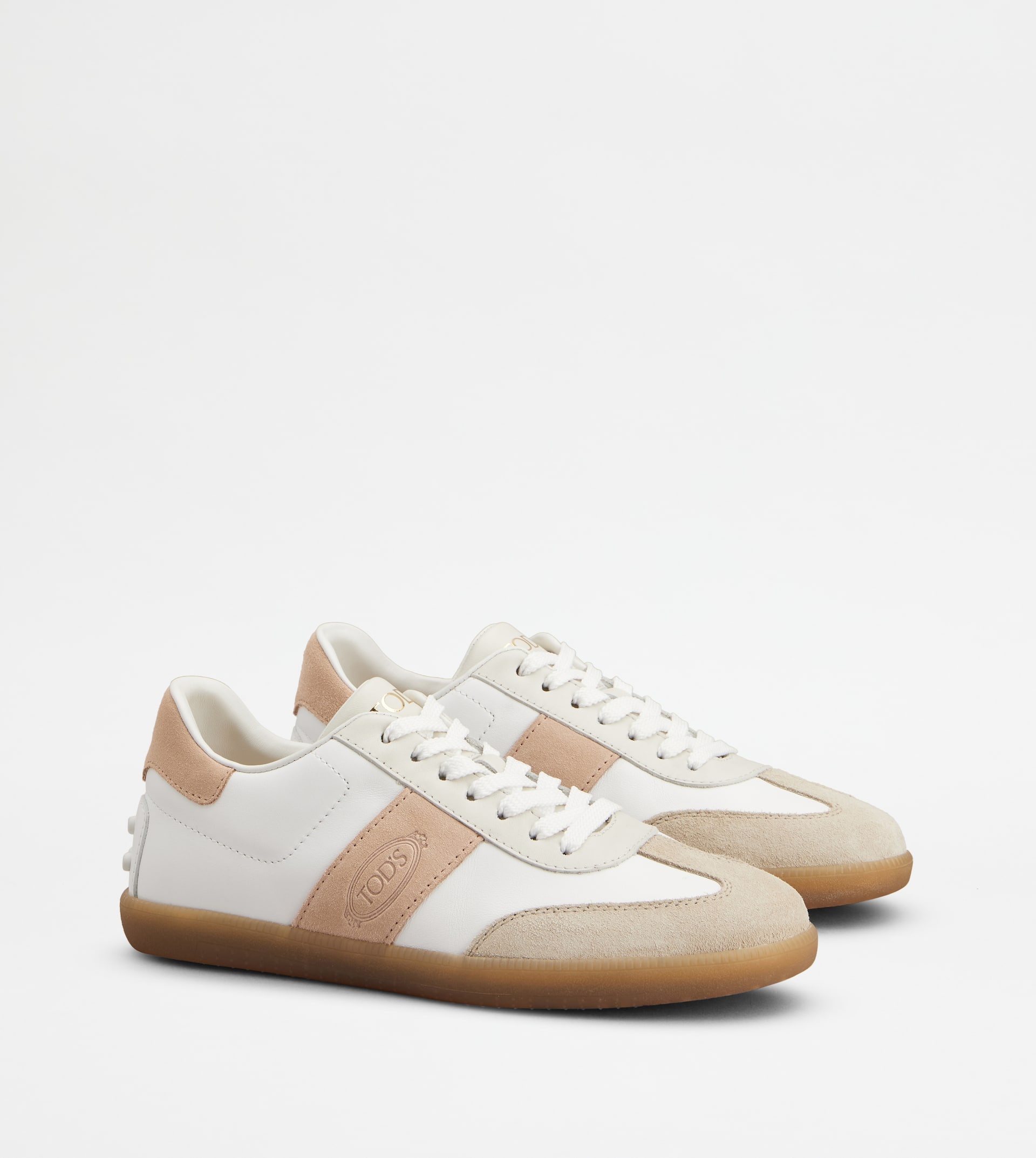 TOD'S TABS SNEAKERS IN SMOOTH LEATHER AND SUEDE - 2