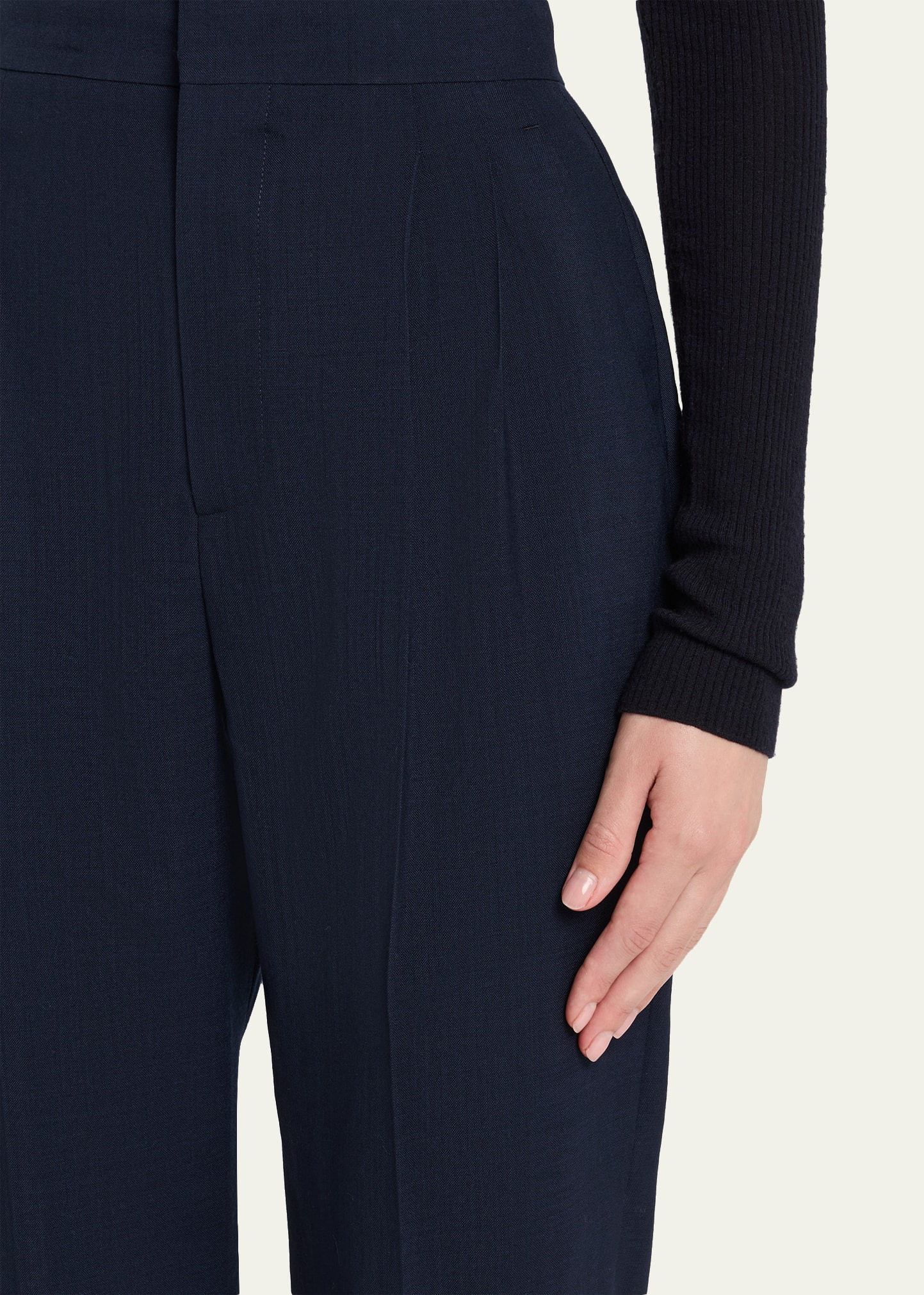 Sam Breeze Wool Straight-Leg Trousers - 5