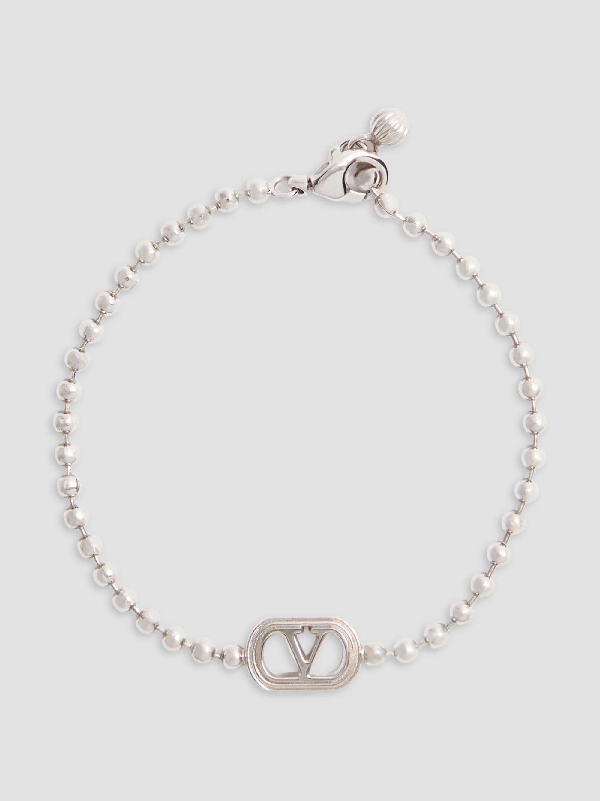 Men's Ovalette Metal Bracelet - White - 1