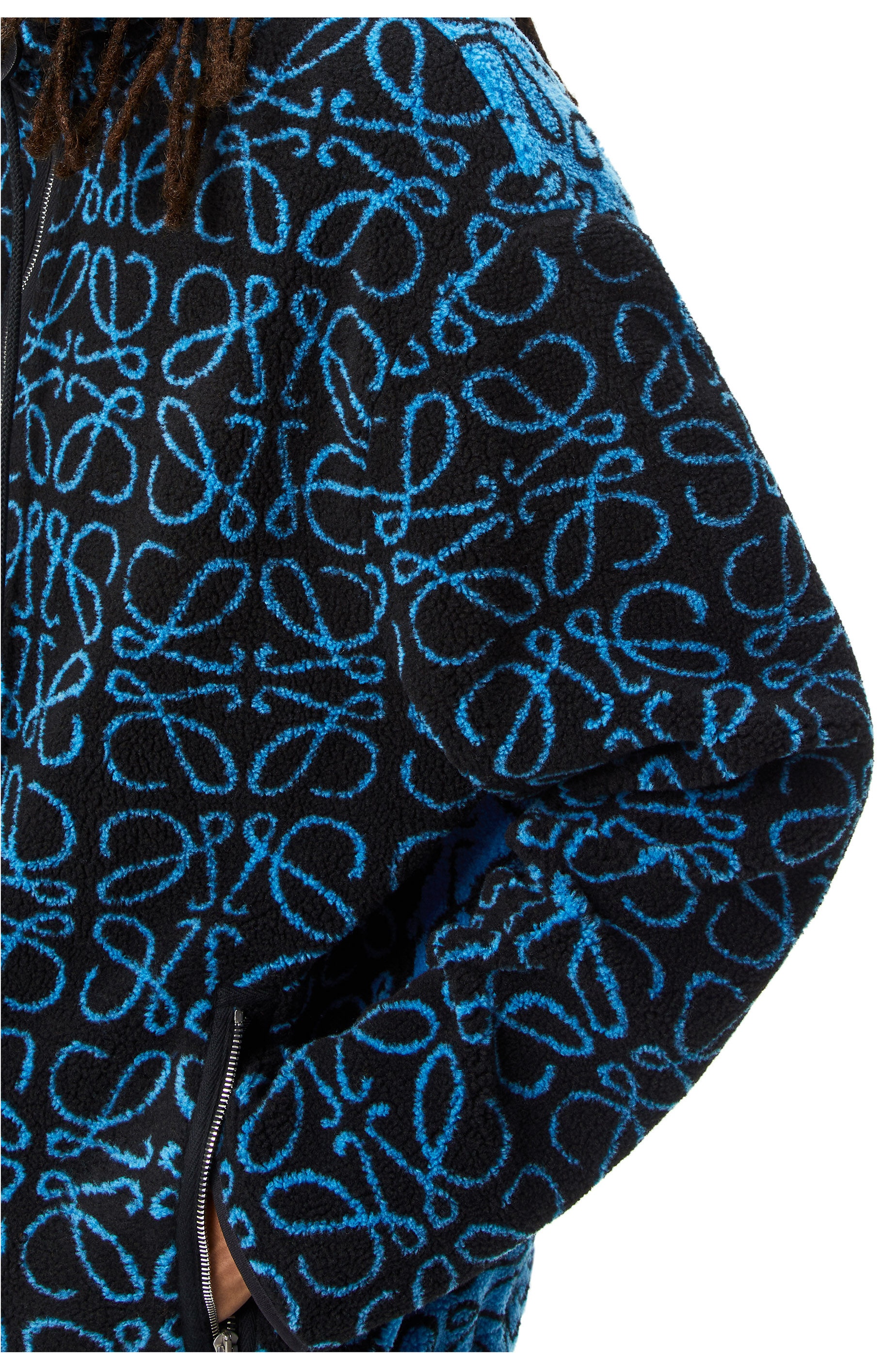 Anagram jacquard fleece jacket - 5