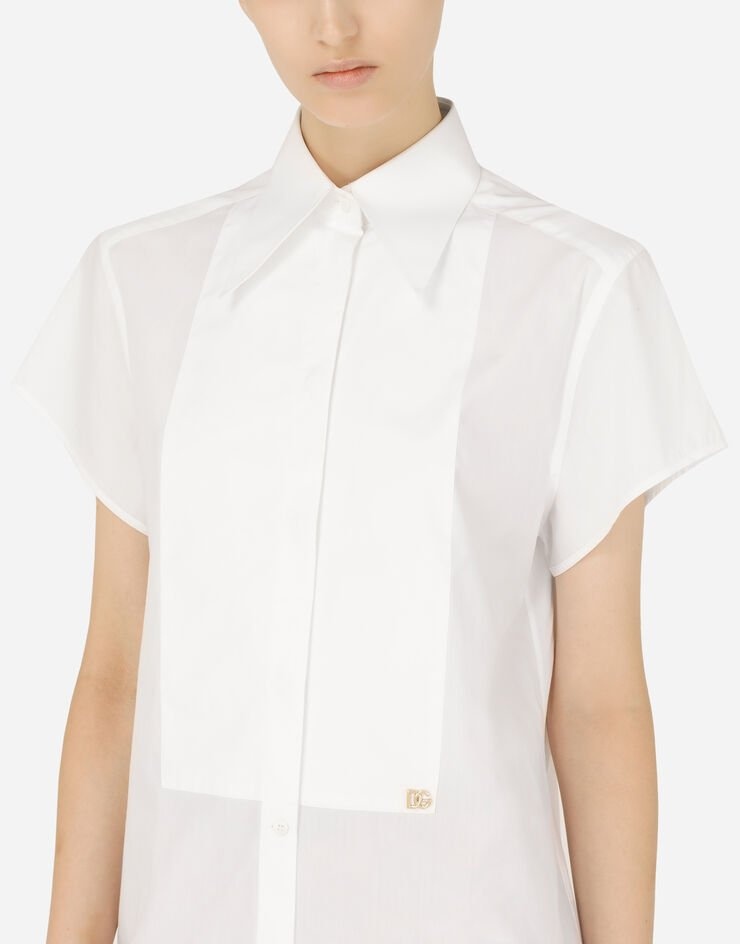 Poplin shirt with shirt front and DG logo - 4