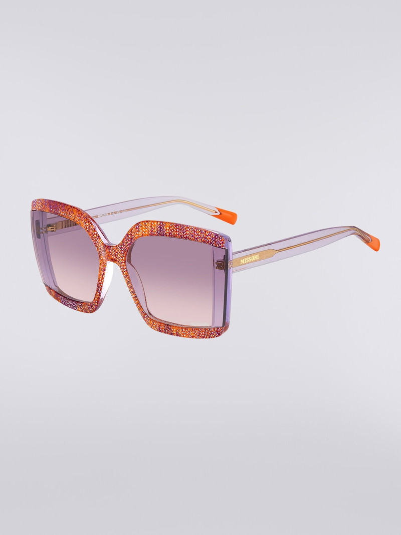 Missoni Square sunglasses with fabric inserts outlook