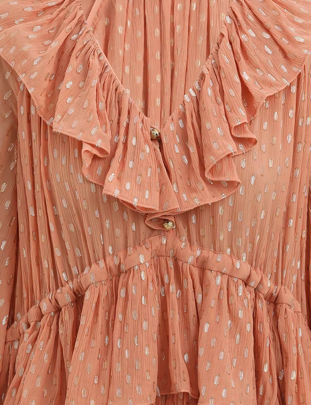 RHIANNON METALLIC FRILL TOP - 6