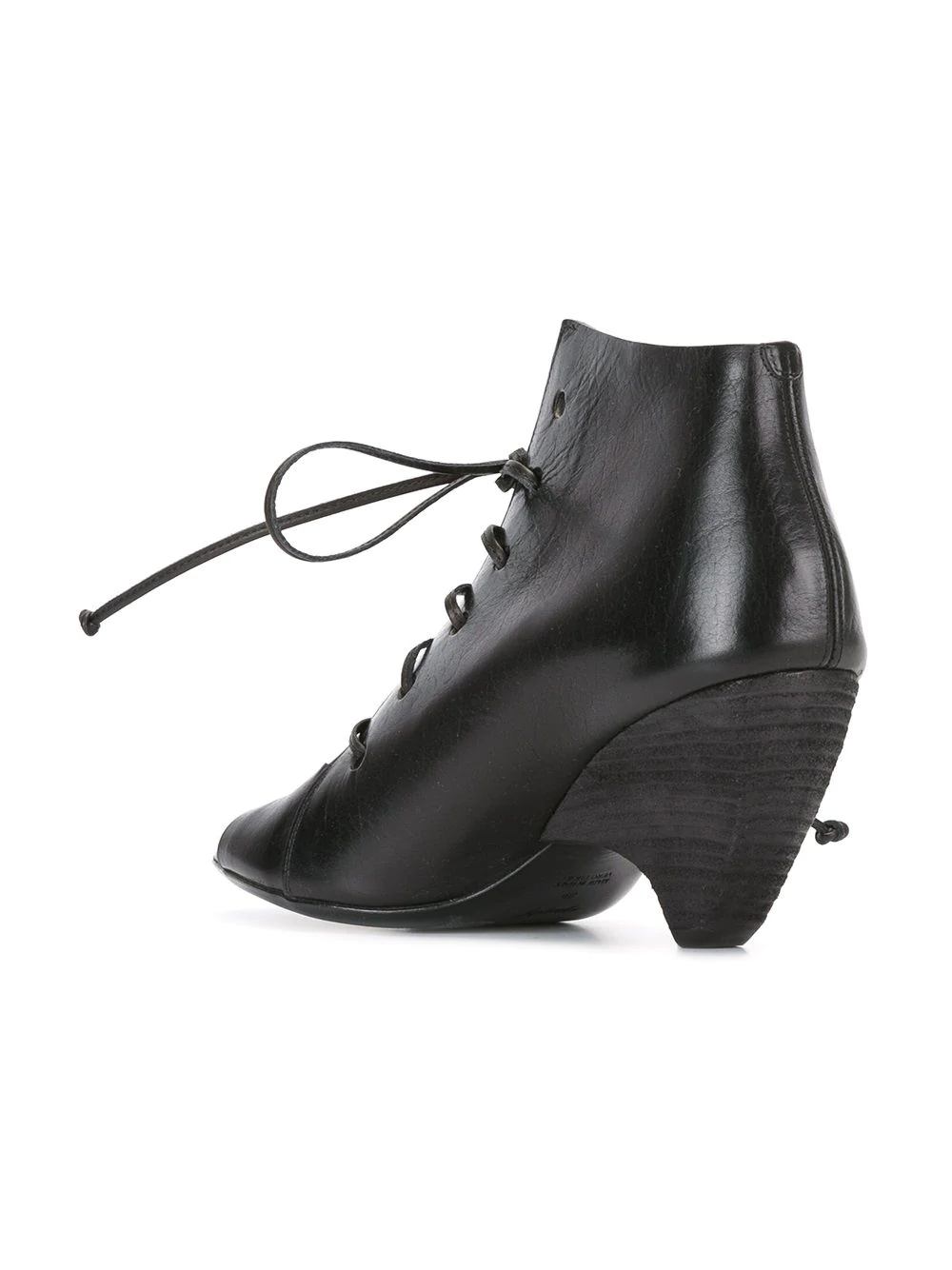 structured lace-up ankle boots - 3