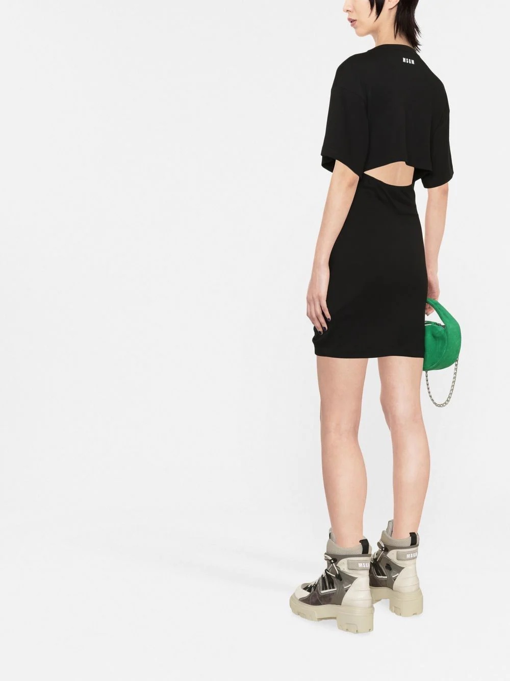 cutout ruched T-shirt dress - 4