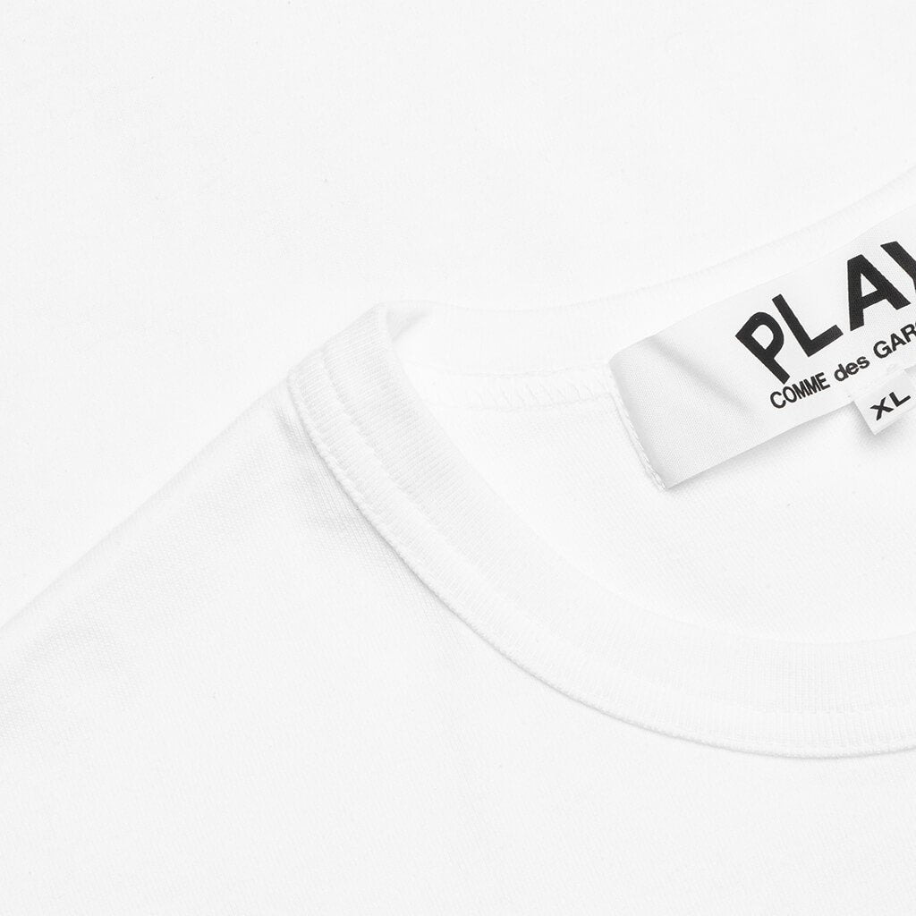 COMME DES GARCONS PLAY POLKA DOT DUO T-SHIRT - WHITE - 3