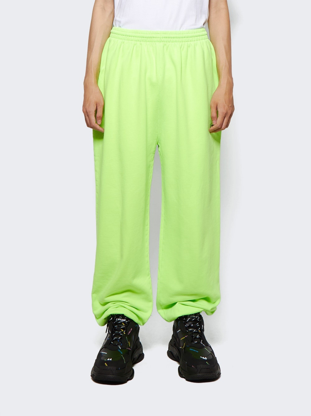 X Apple Music Sweatpants Fluo Green & Black - 3