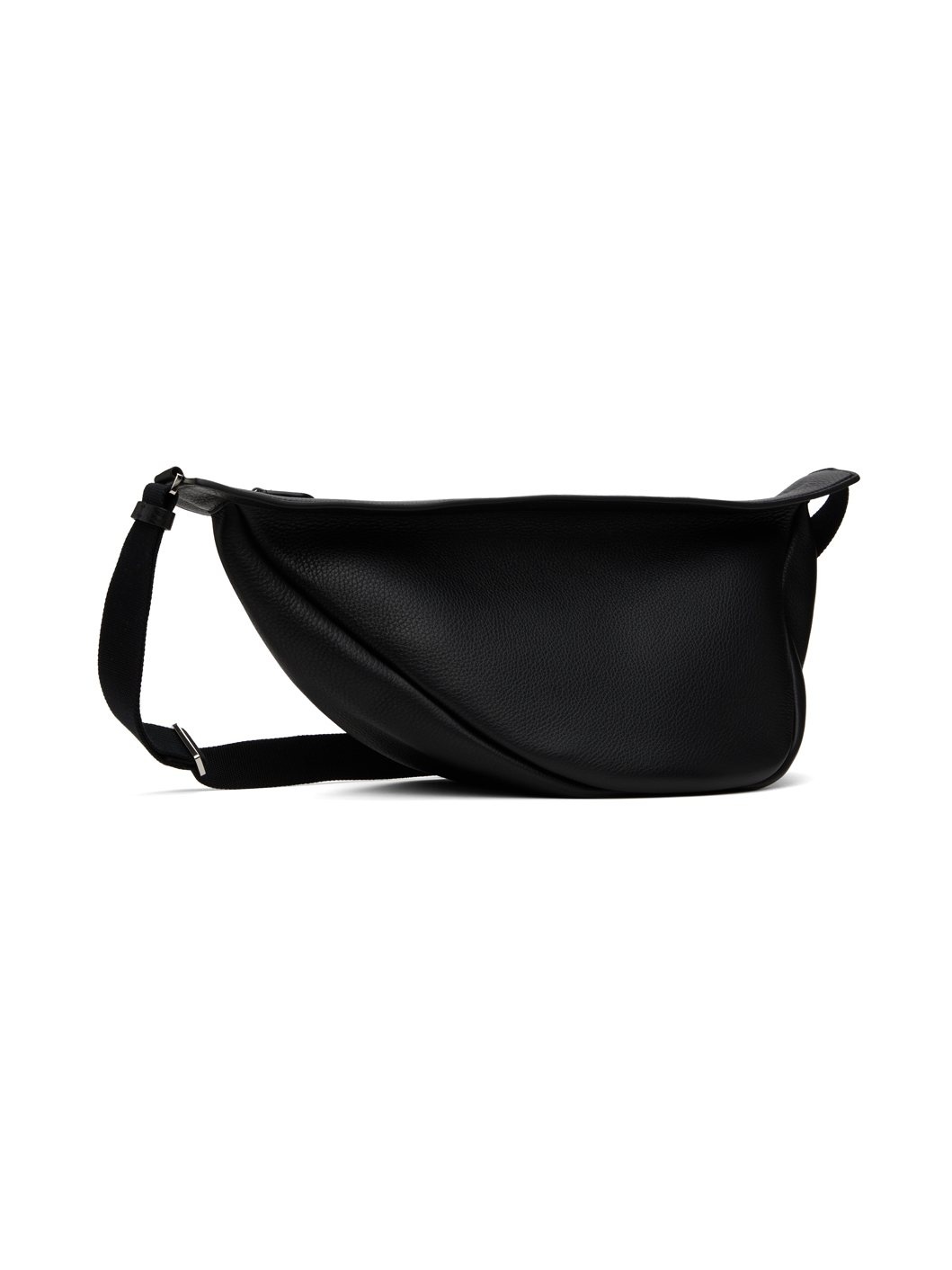Black Large Slouchy Banana Bag - 2