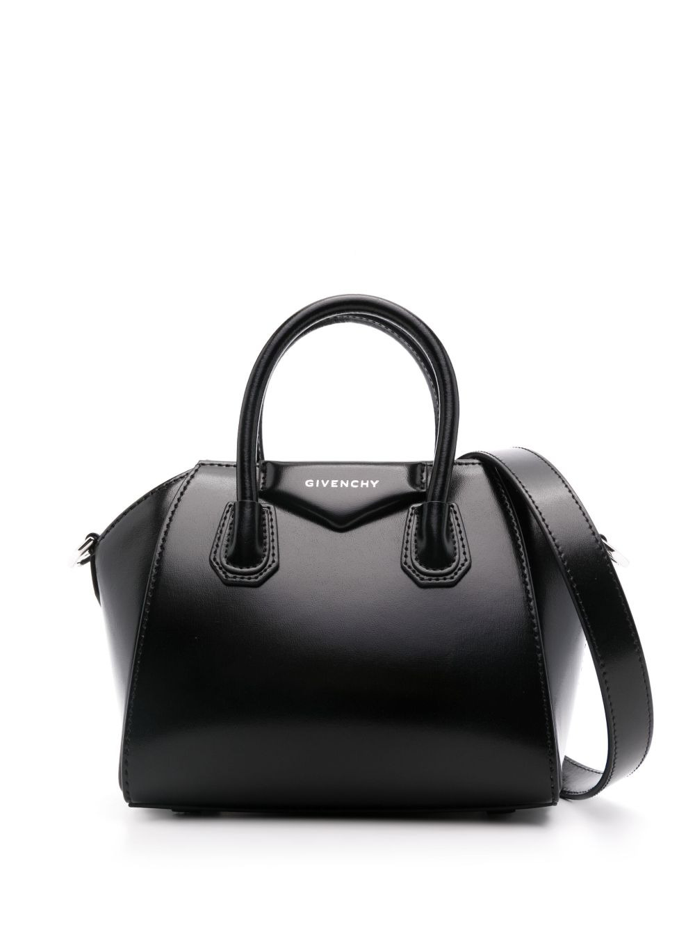 mini Antigona leather tote bag - 1