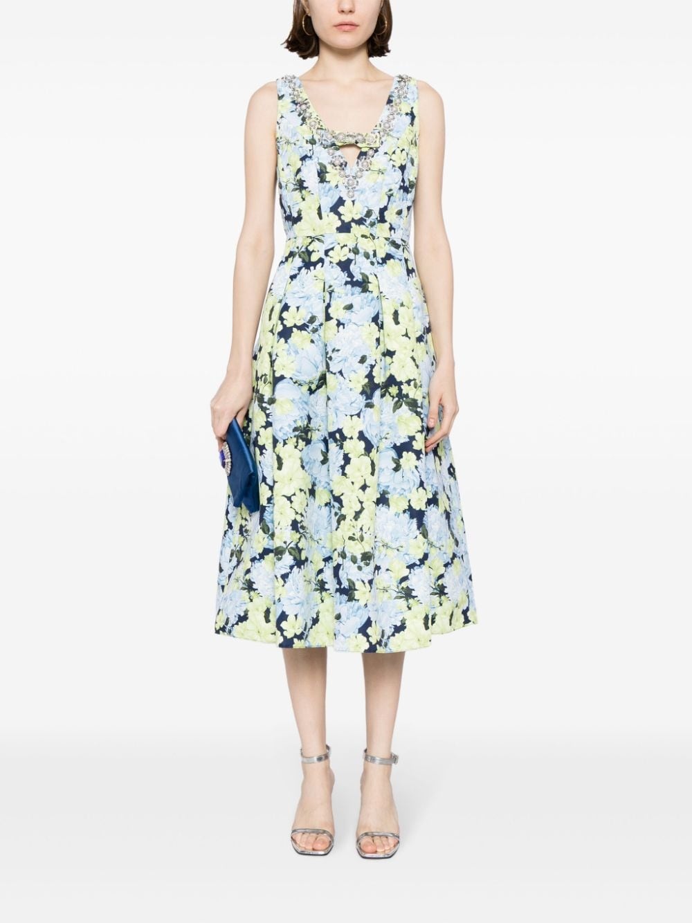Millie floral-print midi dress - 2