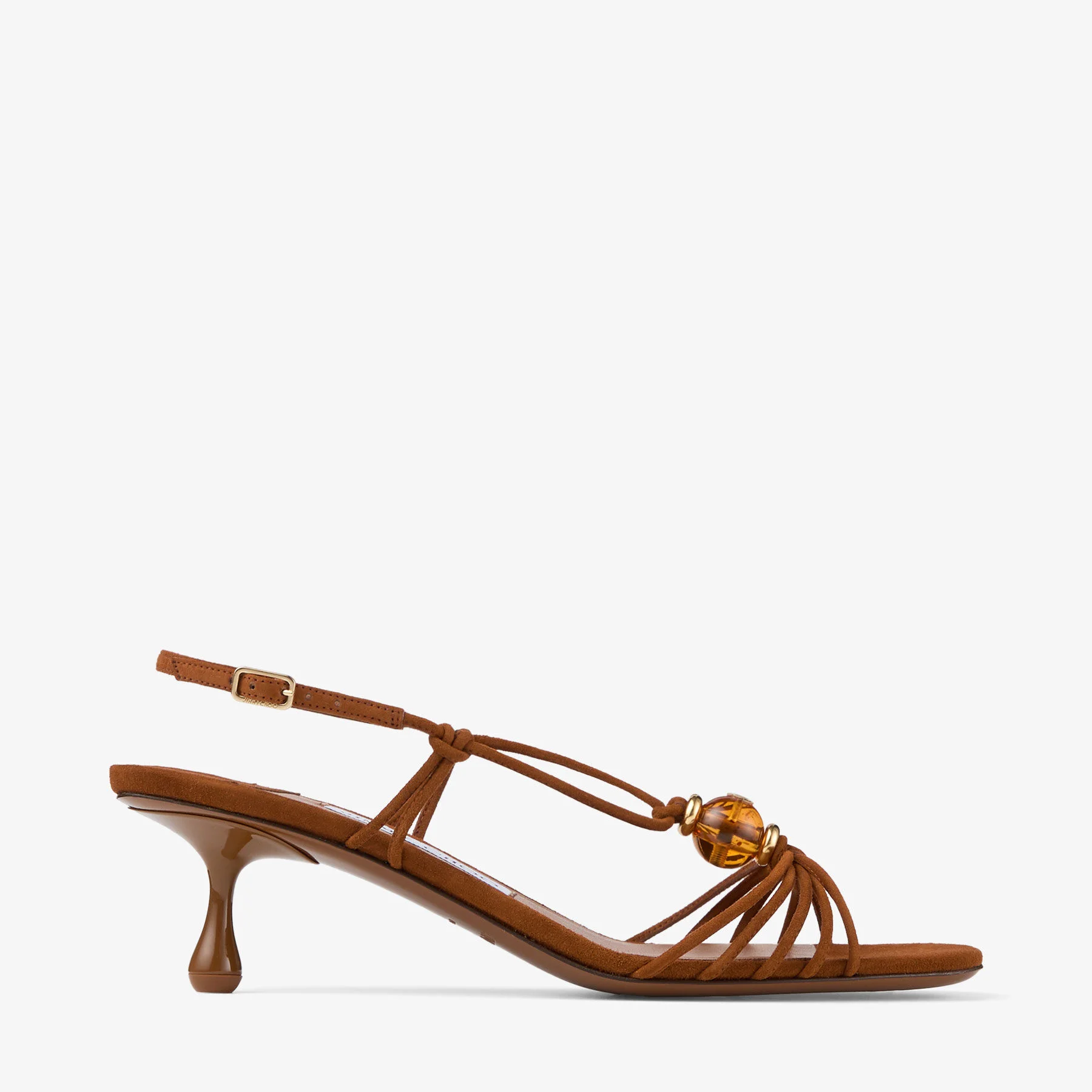 Lova 50 Tan Mix Suede Sandals with Beads - 1