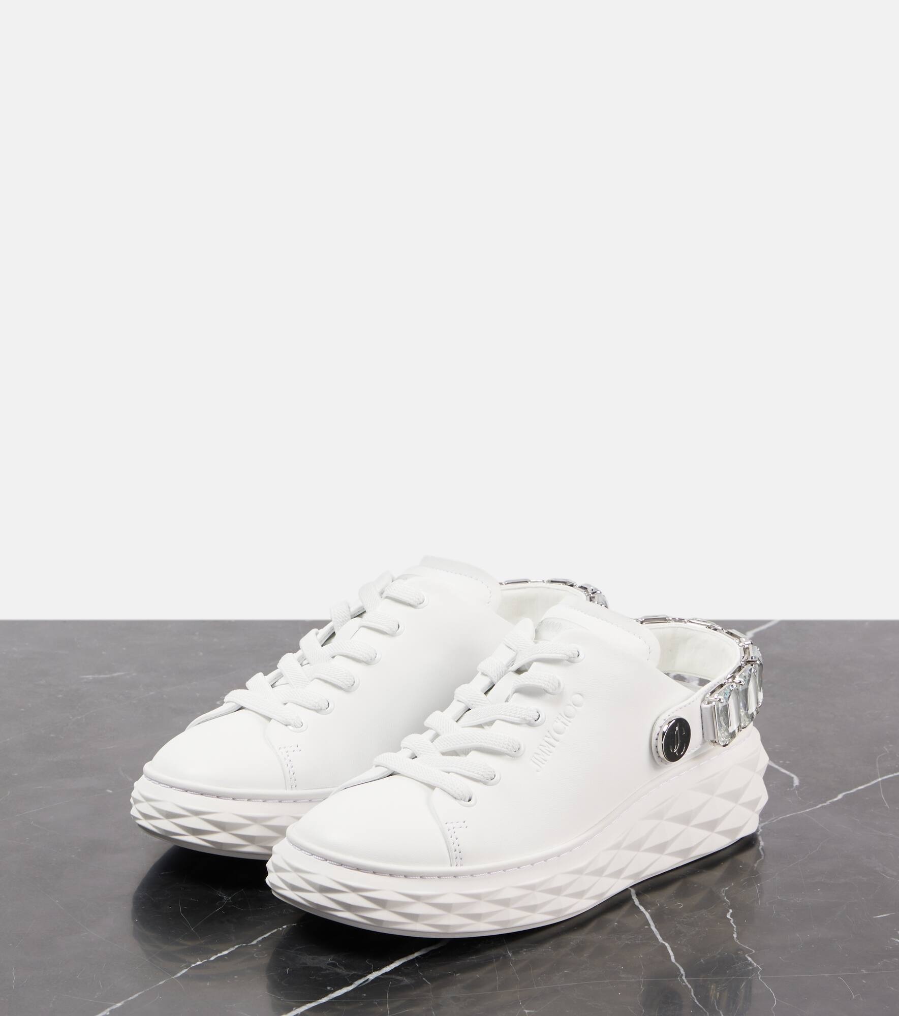 Diamond Maxi glitter leather sneakers - 4