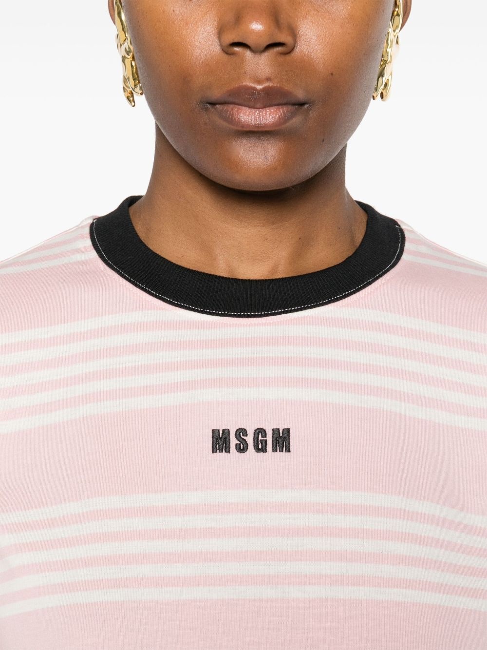 striped T-shirt - 5