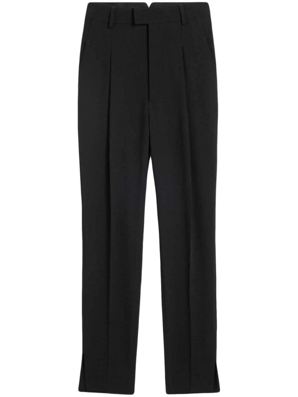 high-waist tapered-leg trousers - 1