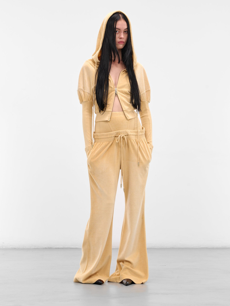 KNWLS Blonde Layered Relaxed Flare Sweatpants outlook
