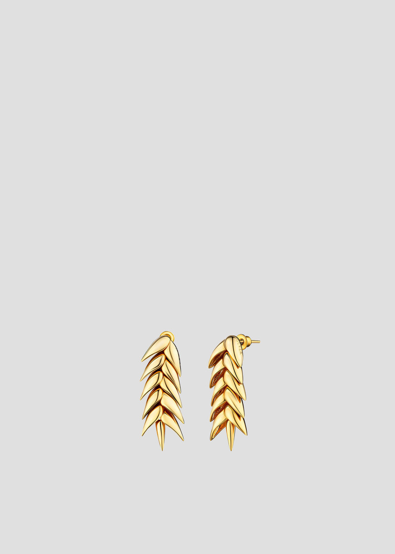 Bevza Spikelet Short Earrings - Gold 1