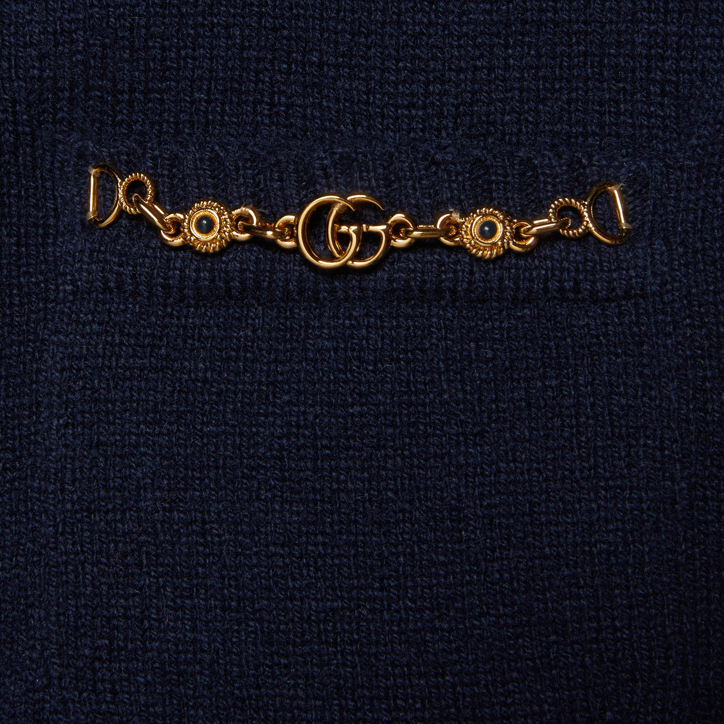 Cashmere cardigan with chain detail - 4