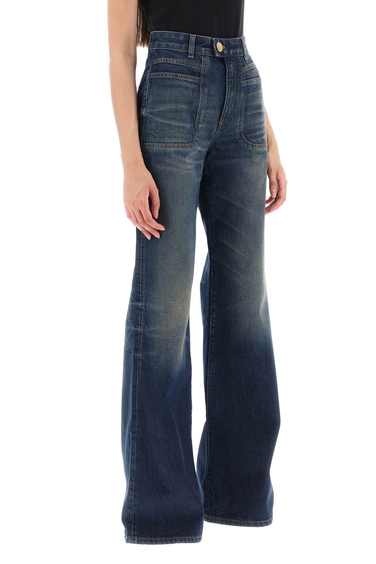 WIDE LEG JEANS WITH DARK WASH - 3