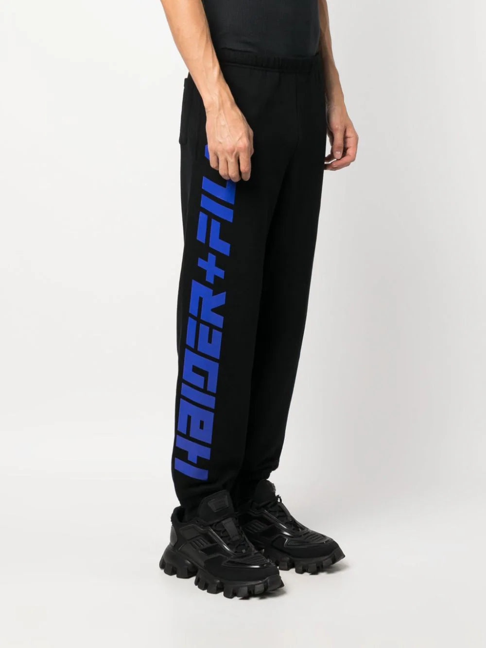 X FILA LOGO-PRINT TRACK PANTS - 2