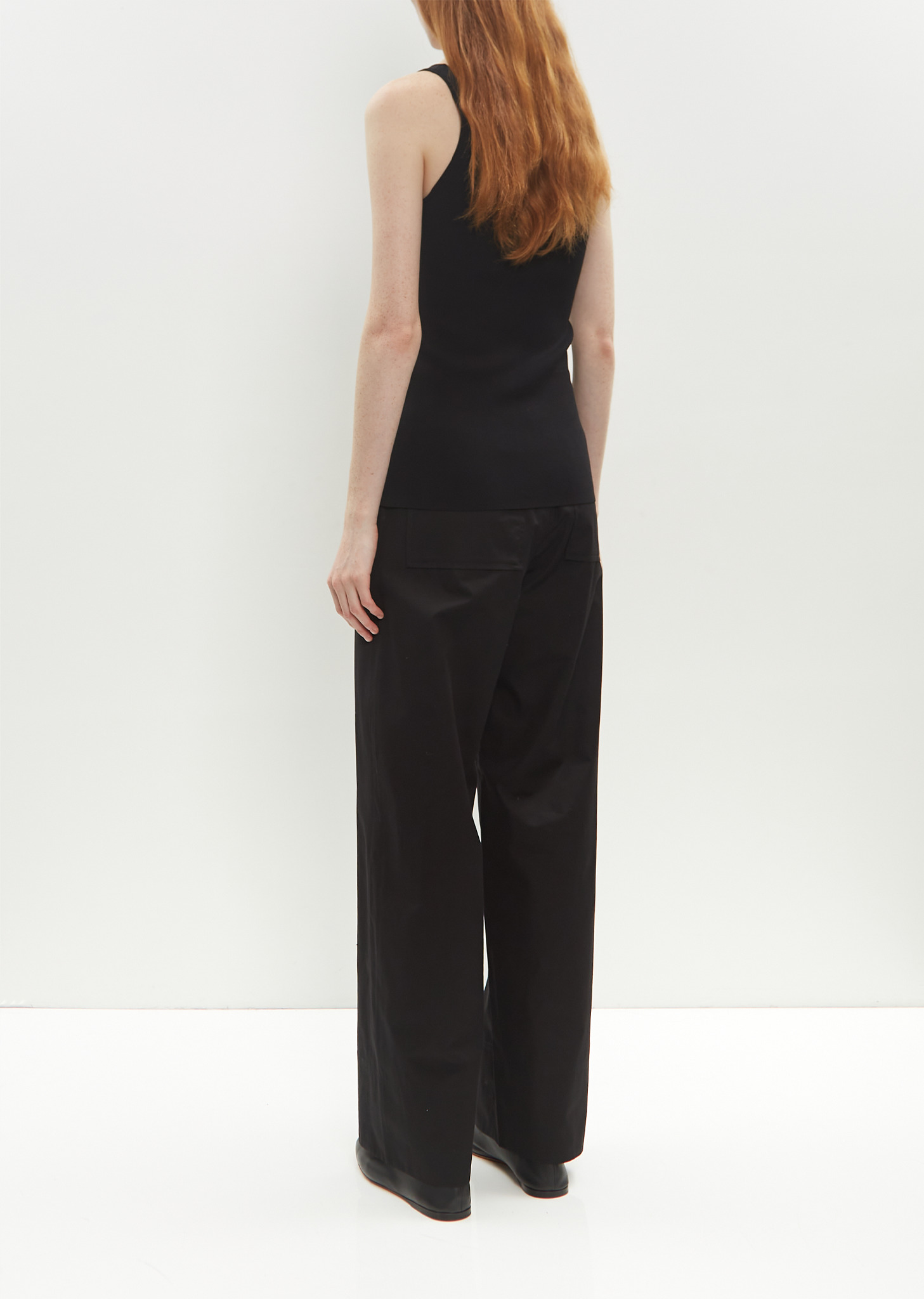 Compact Knit Tank — Black - 3