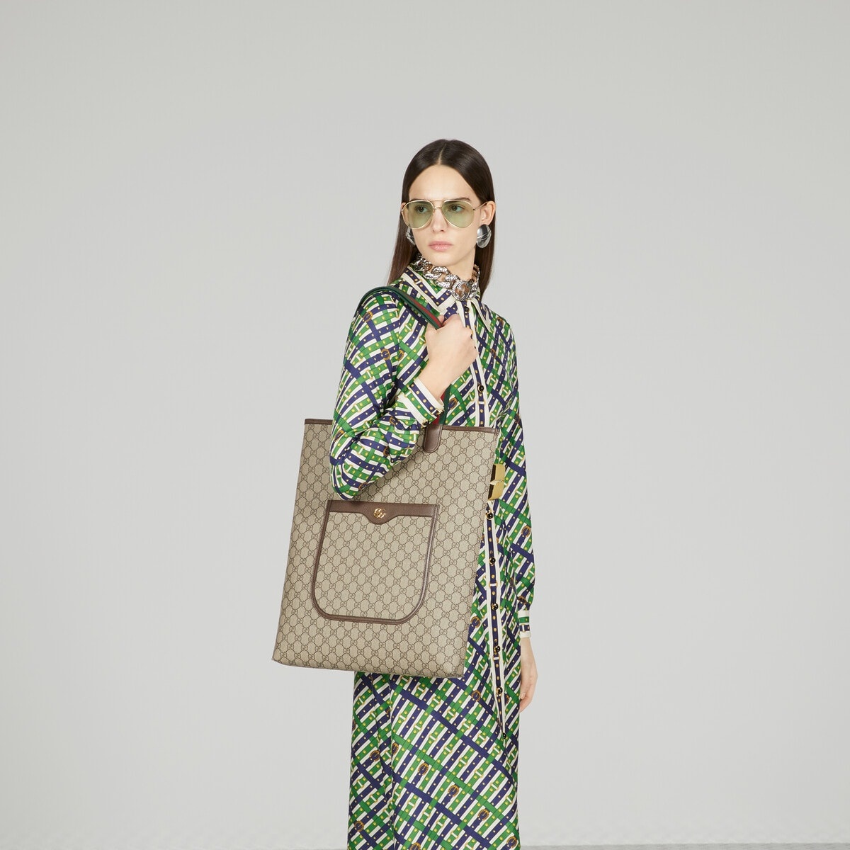 Ophidia GG large tote bag - 3