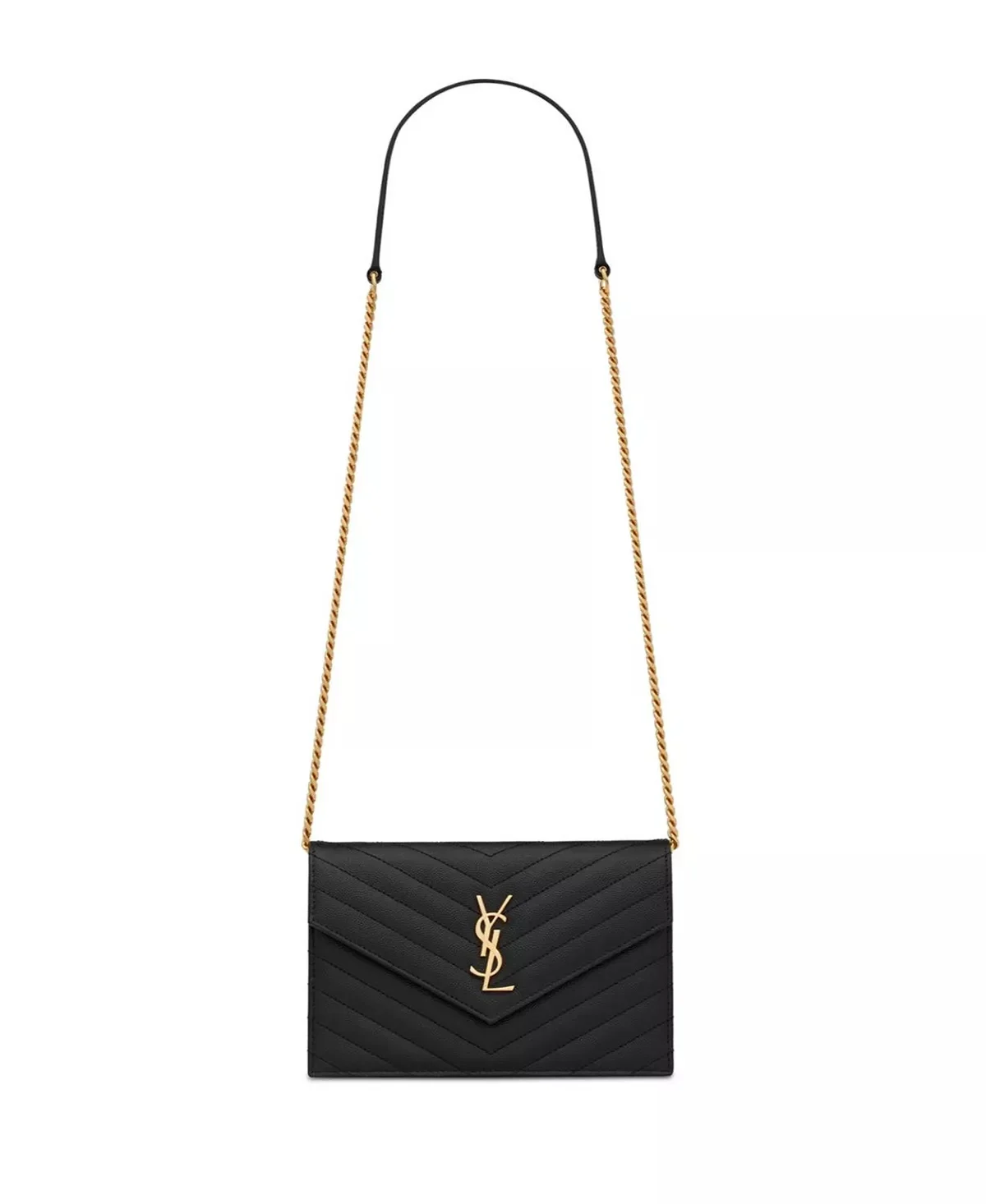 Cassandre Envelope Chain Wallet in Grain Leather - 1