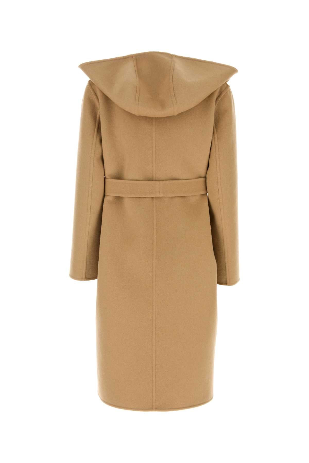 Gucci Women Camel Wool Blend Reversible Coat - 2
