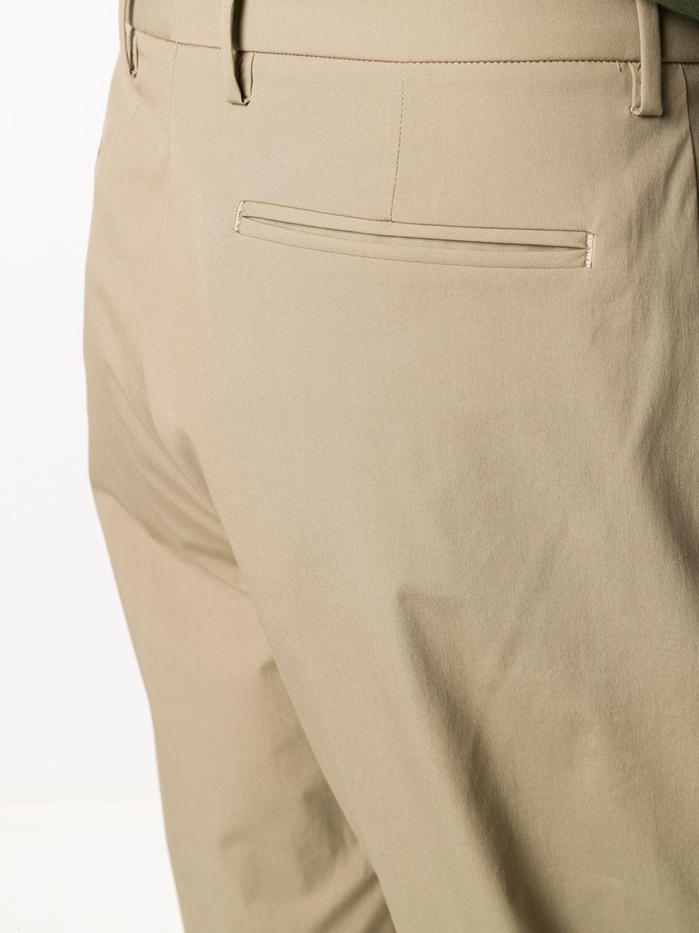 darted straight-leg trousers - 5