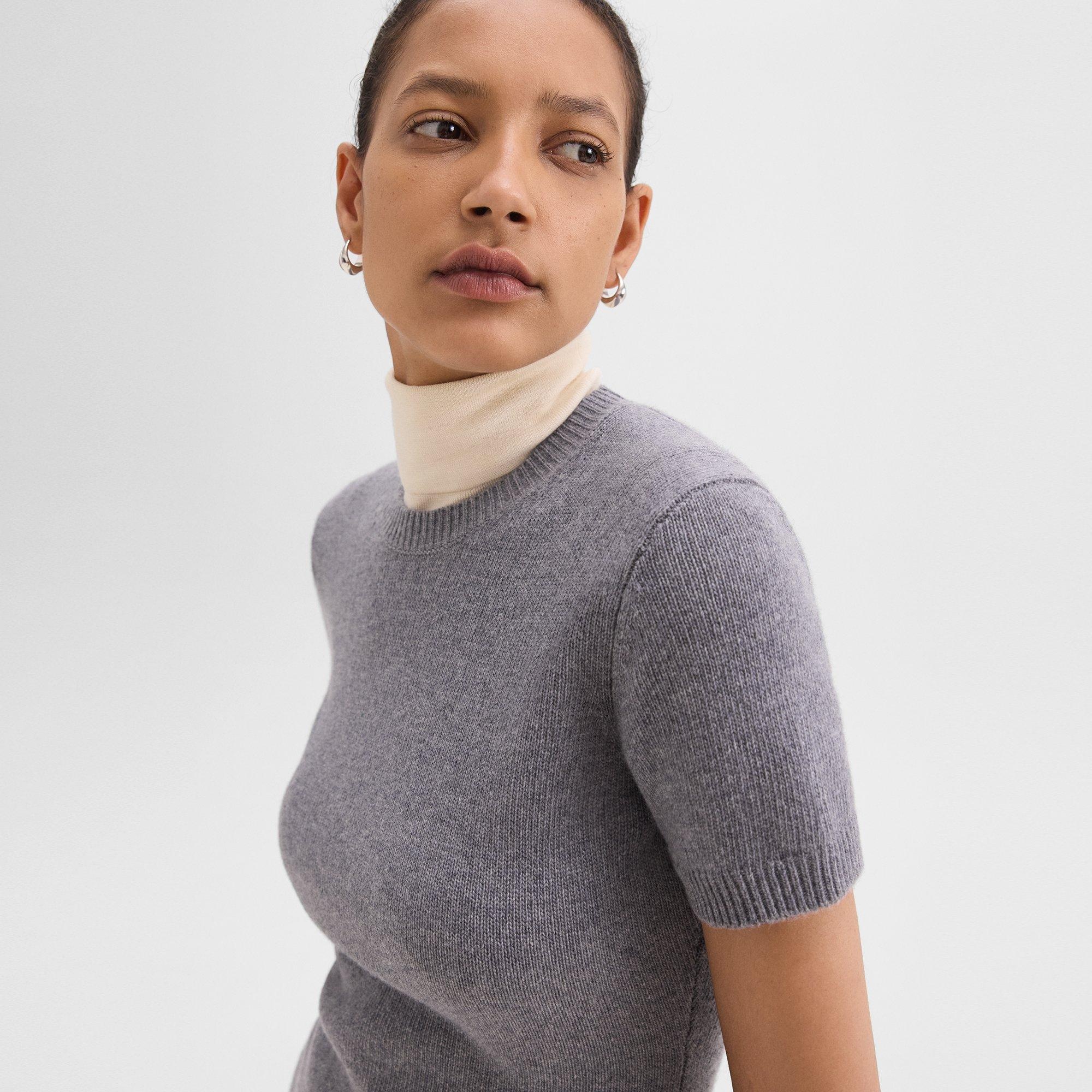 Mini Sweater Dress in Felted Wool-Cashmere - 5