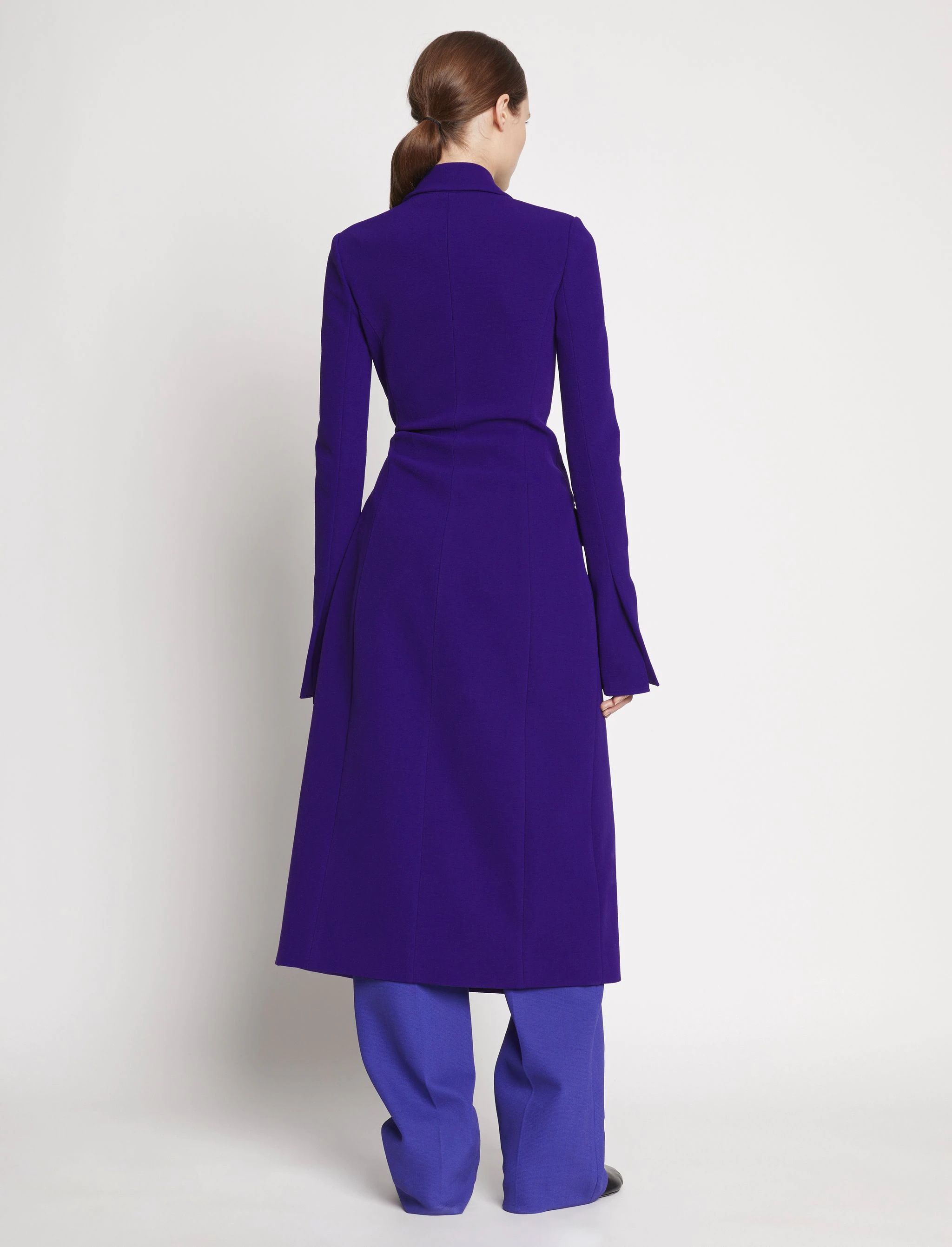 Bi-Stretch Crepe Wrap Coat - 4