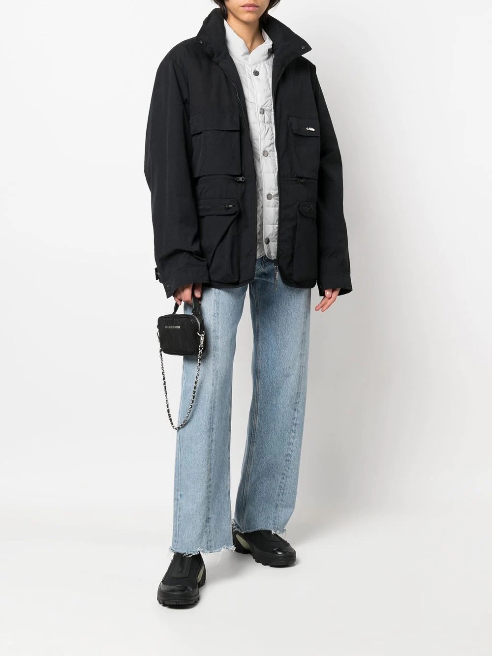 zip-up utility jacket - 3