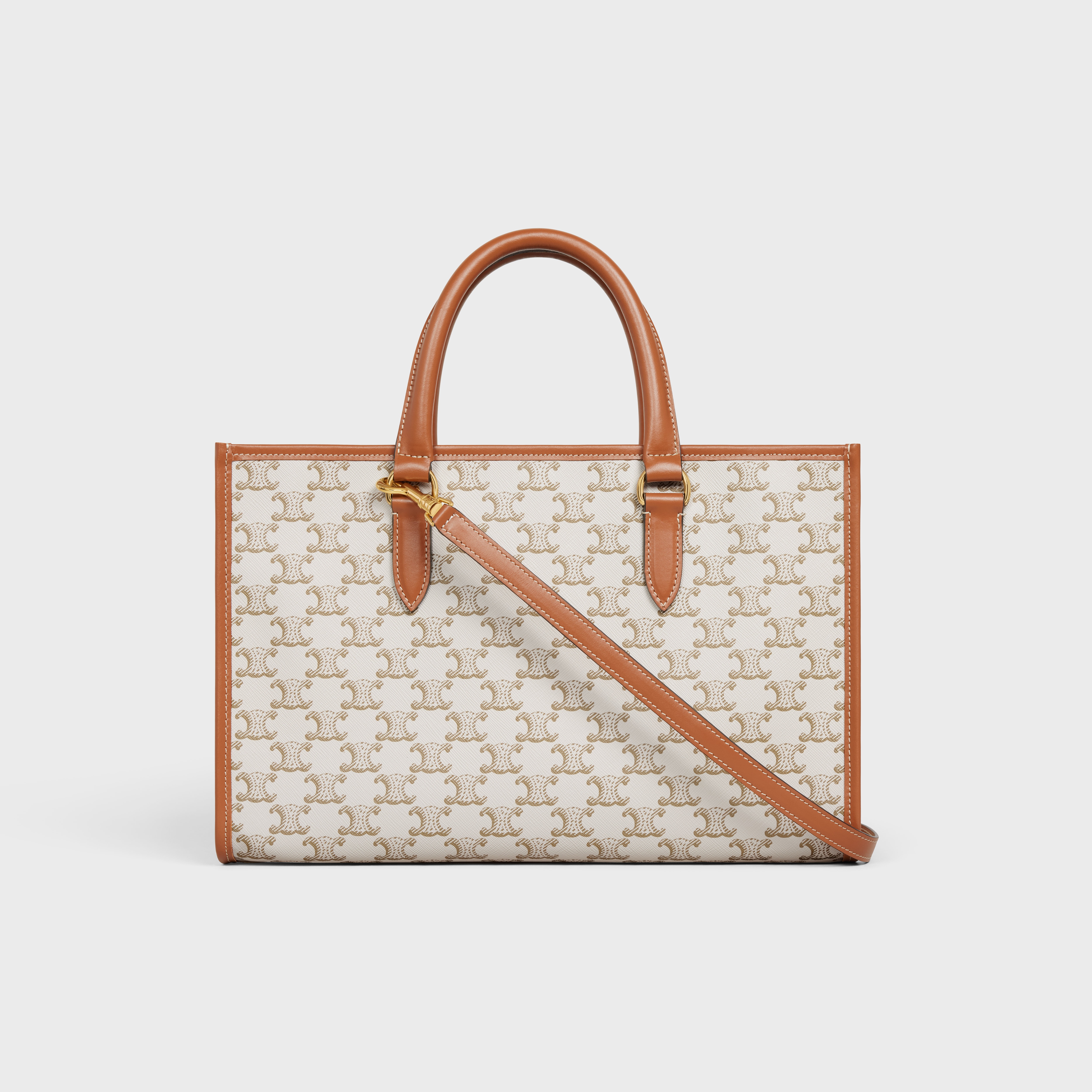 mini horizontal cabas in Triomphe Canvas and calfskin - 3